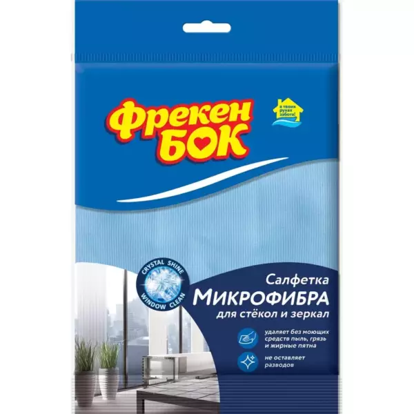 Салфетка Фрекен Бок д/стек. и зерк. Микрофибра