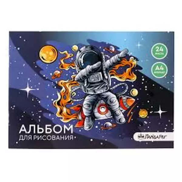 Альбом для рисования А4, 24л."Космический серфер"