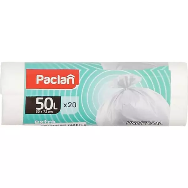 Paclan мешки для мусора Extra 50 л, 60х72 см, 20 шт