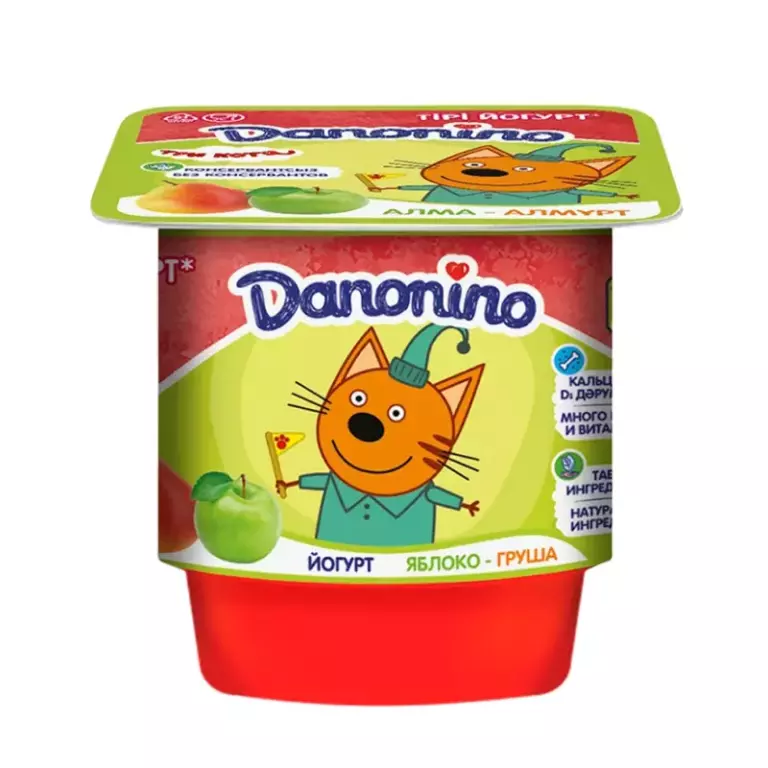 Йогурт Danonino яблоко груша 100гр