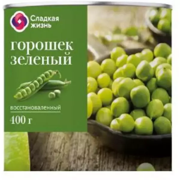 Горошек зеленый «Стоевь» с ключом в/с ж/б 400 г