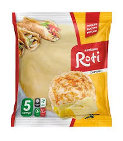 Лепёшка Roti сырная Гофра 450гр замор.
