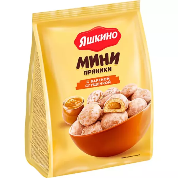 Пряники Яшкино с вареной сгущ.350гр/8
