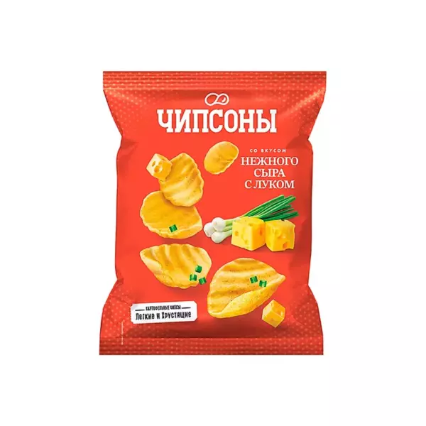 Чипсы картоф. 250г/6 Нежный сыр с луком