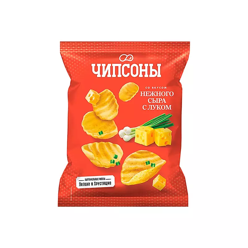 Чипсы картоф. 250г/6 Нежный сыр с луком Чипсы картоф. 250г/6 Нежный сыр с луком
