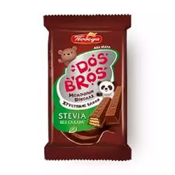 Шоколад Dos Bros мол.с хруст.вафлей с слив.нач.б/сахара 37гр