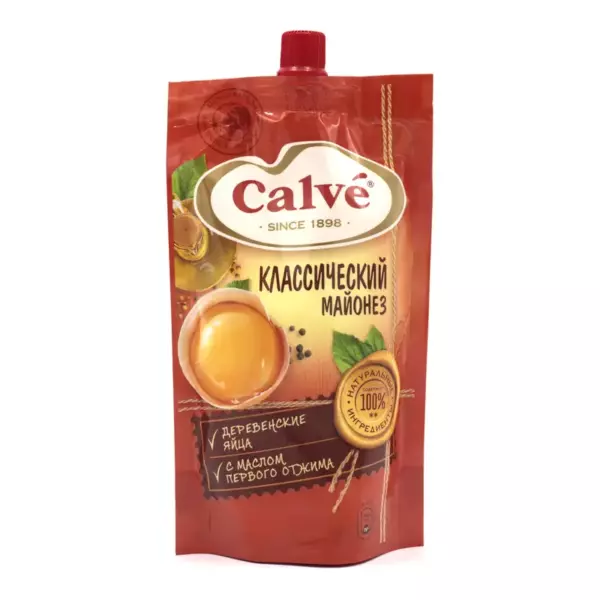 Майонез Calve Классический 50% 200гр/40
