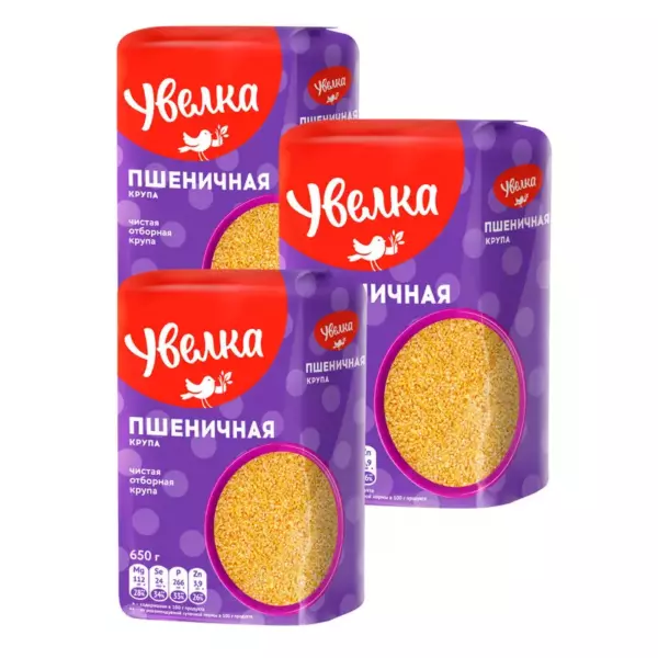 Крупа Пшеничная 0,65 кг (6) Увелка