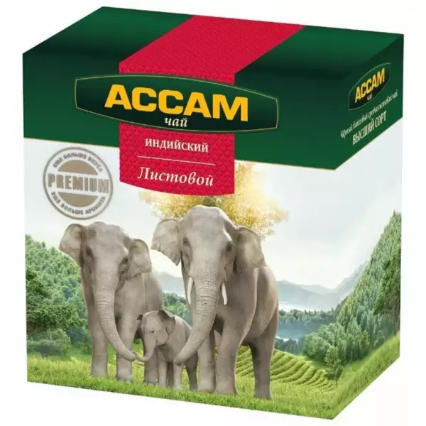 Чай»Ассам»индийский листовой 100гр Premium