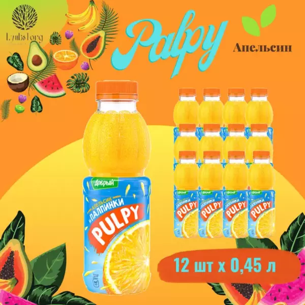 Piko Pulpy Апельсин 1,00 X 12 пэт