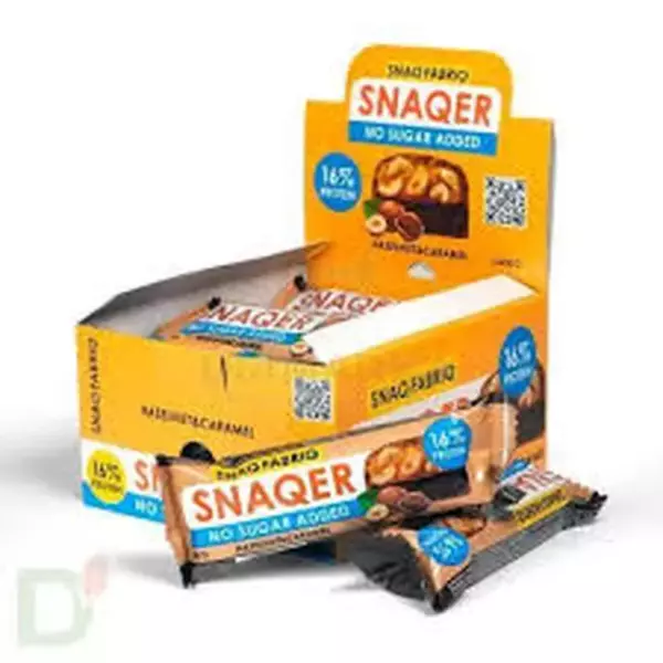 Snaqer Батончик со вкусом фундук и карамель 50гр