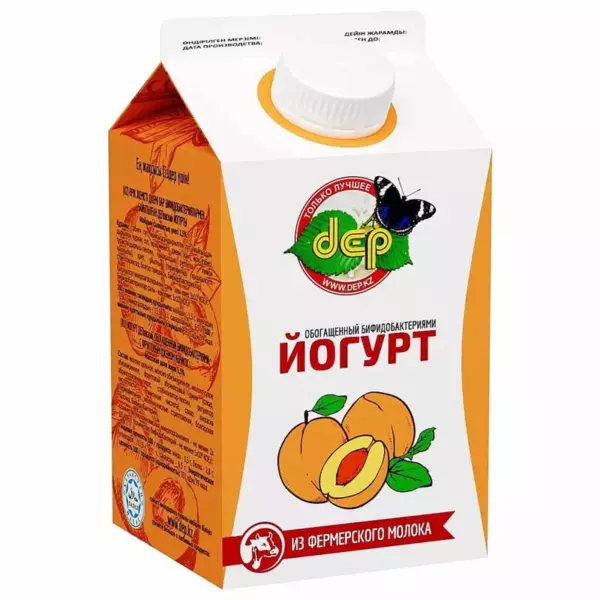 Йогурт «Абрикос» 2,5% 400 гр ДЕП