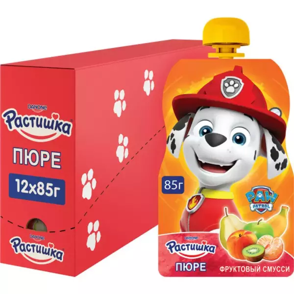 Пюре Растишка фруктовое смузи 1,0 % 85 гр(д/п)