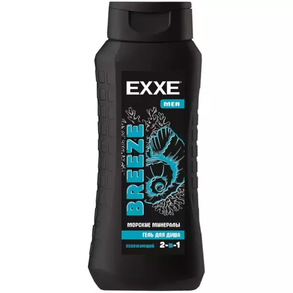 EXXE MEN Мужской гель для душа 2в1 «Морские минералы» BREEZE, 400 мл