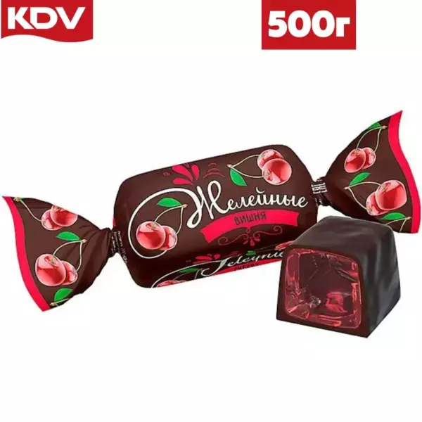 Конфеты вишневые желейн.глазиров.
