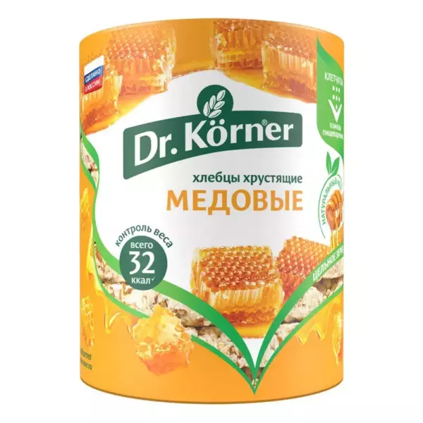 Хлебцы Злаковый коктейль «DR.KORNER» медовый 100г /20шт/