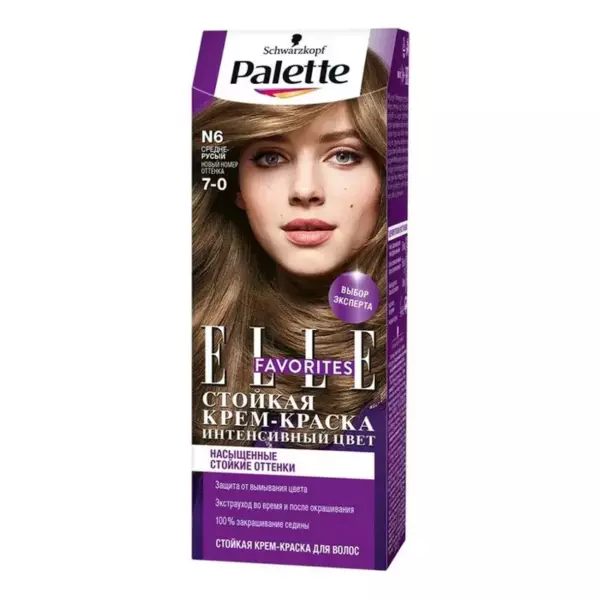 Краска для волос Palette ICC N6 Средне-русый (New)