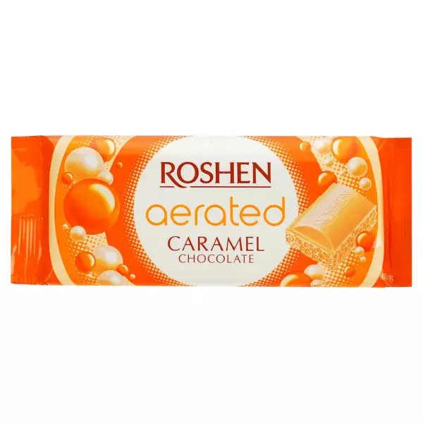 Шоколад Roshen пористый белый карамельный 80гр