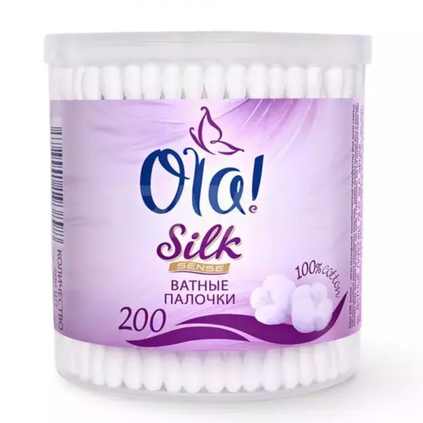 OLA!-Silk Sense Вата на палочках в п/э уп 200(3442/2750)
