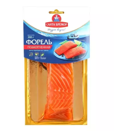 Форель радужная филе-кусок подкоп.Санта Бремор 200гр