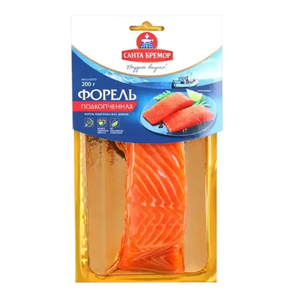 Форель радужная филе-кусок подкоп.Санта Бремор 200гр