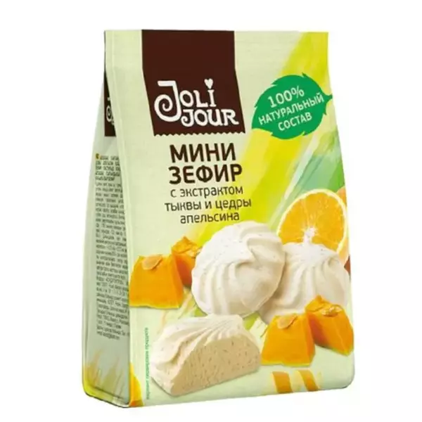 Зефир «Joli Jour» тыква и цедра апельсина 110гр