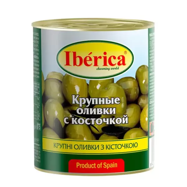 Оливки IBERICA зел. с кост. 314 мл