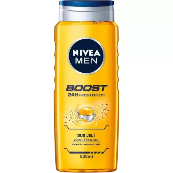 Гель для душа BOOST 3 в 1 для тела, лица, волос серии Nivea Men 250 мл