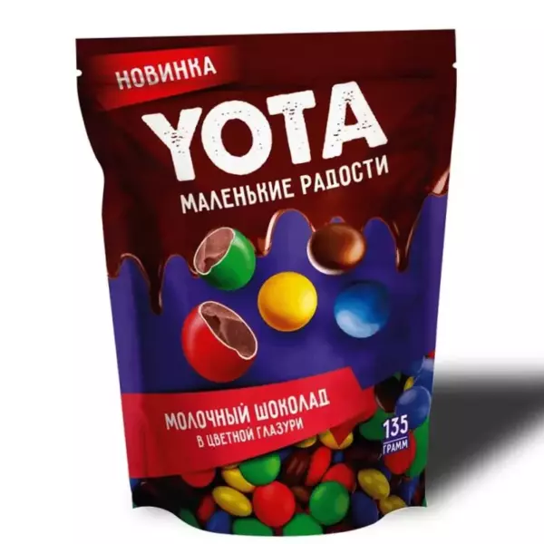 Драже YOTA молоч.шоколад в цвет.глазури( вес)