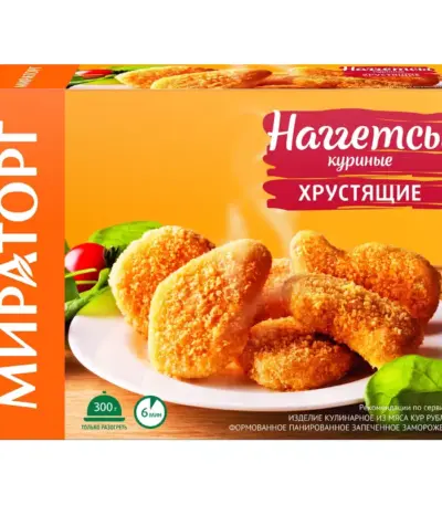Наггетсы куриные хрустящие 300гр Мираторг