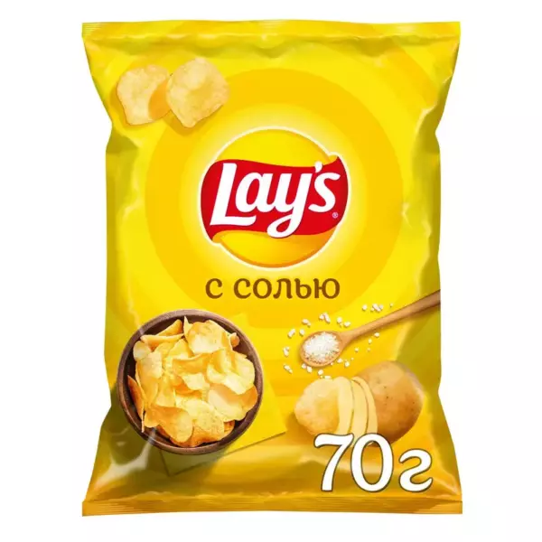Чипсы «Lay’s» 140гр С Солью