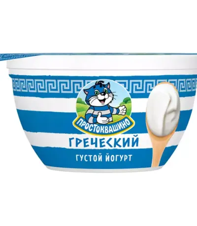 Йогурт греческий Простоквашино натур. 235гр 2%