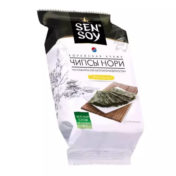Чипсы Нори «Sensoy» из морской капусты Original 4,5гр/18