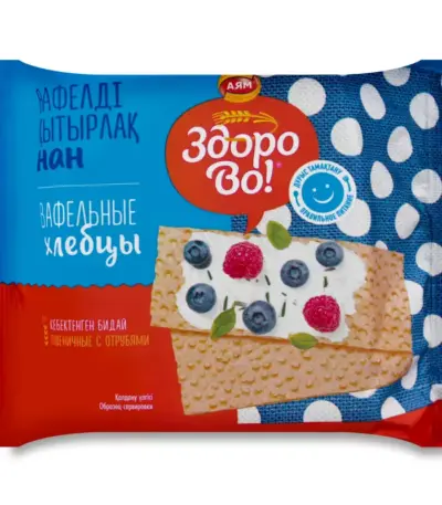 Хлебцы ваф.»Здорово»пшеничные с отрубями 70гр