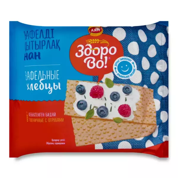 Хлебцы ваф.»Здорово»пшеничные с отрубями 70гр