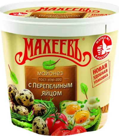 Майонез «Махеевъ» «С перепелиным яйцом»190гр