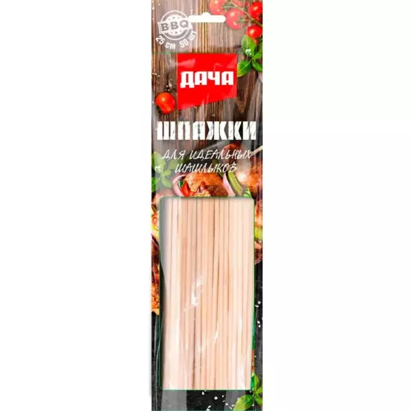 ДАЧА Шпажки бамбуковые 25 см, 50 шт. (24/96)