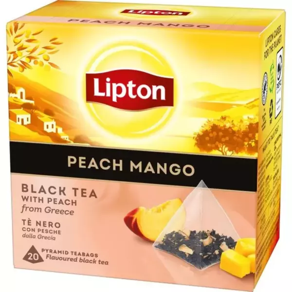 Чай Lipton Персик Манго черный пирамидка
