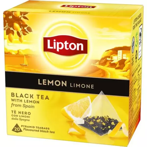 Чай Lipton Лимон черный пирамидка
