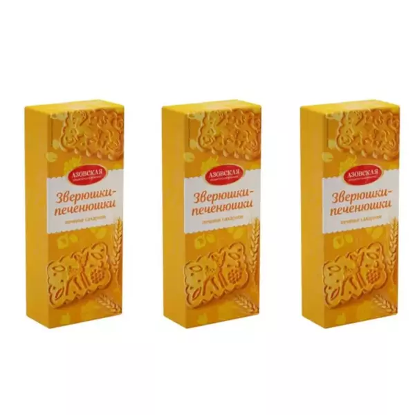 Печенье сахарное Зверюшки-печенюшки 300гр