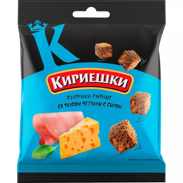 Сух.Кириешки ржан.40г/60 Ветчина и сыр