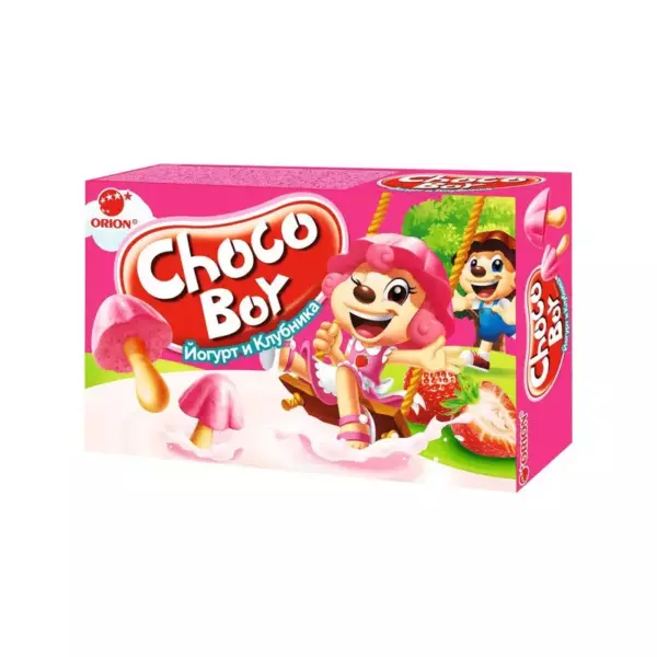 Печенье CHOCOBOY Yogurt&Strawberry (йогурт,клубника) 40г (30)