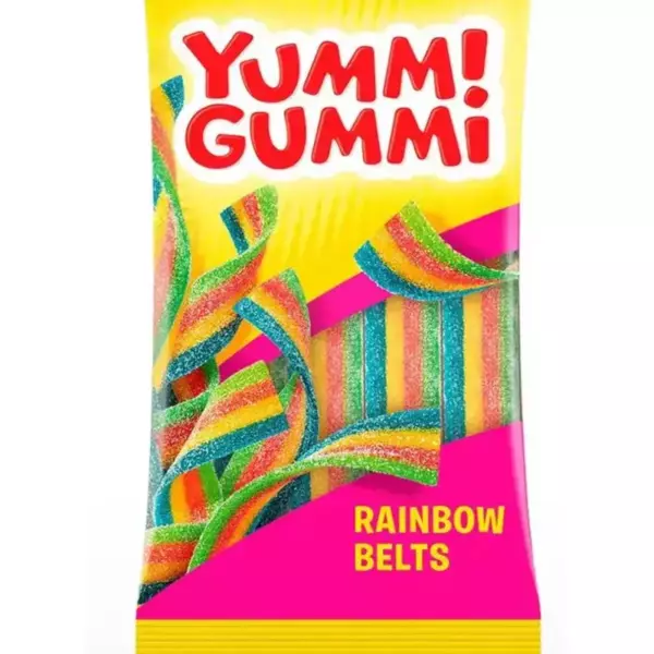 Конфеты желейные Yummi Gummi Sour Belts 70гр /40шт