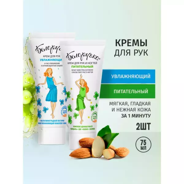 Крем для рук увлажняющий серии «Белоручка»