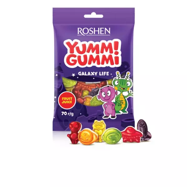 Конфеты желейные Yummi Gummi Galaxy Life 70гр /22шт