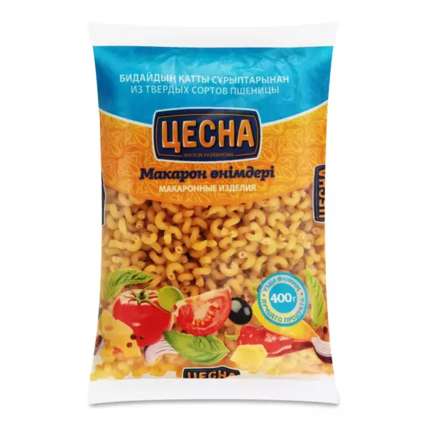 Макароны ЦЕСНА-GOLD ракушка 20.5мм 400гр