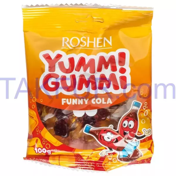 Конфеты желейные Yummi Gummi Funny Cola 70гр /22шт
