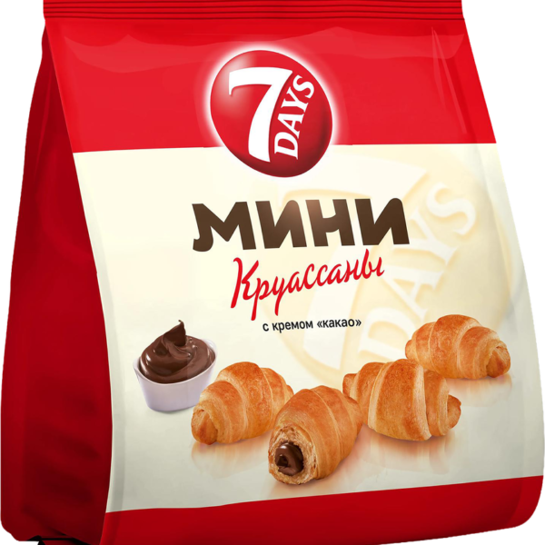 Круассаны мини 7DAYS со вкусом какао 200гр