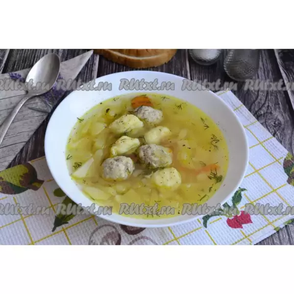 Суповой набор «Фрикадельки с галушками» 0,4кг(1/15)
