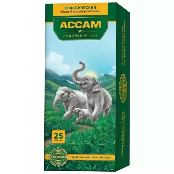 Чай  «Ассам » 25 пак.*2 гр классический Premium